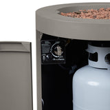 Steel Propane Fire Pit Hidden Tank in Mist Gray, 24-in B7S3 - product image 6