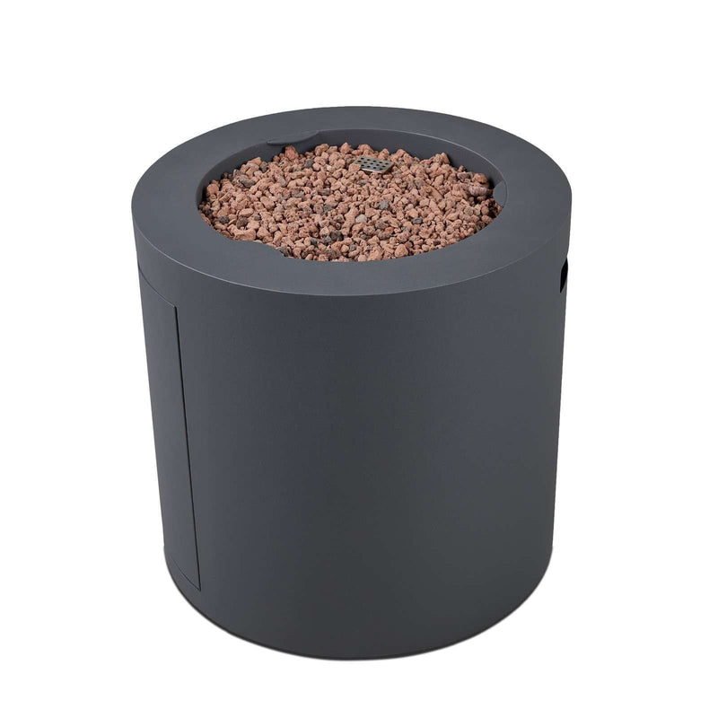 Steel Propane Fire Pit Hidden Tank in Slate, 24-in X6P3