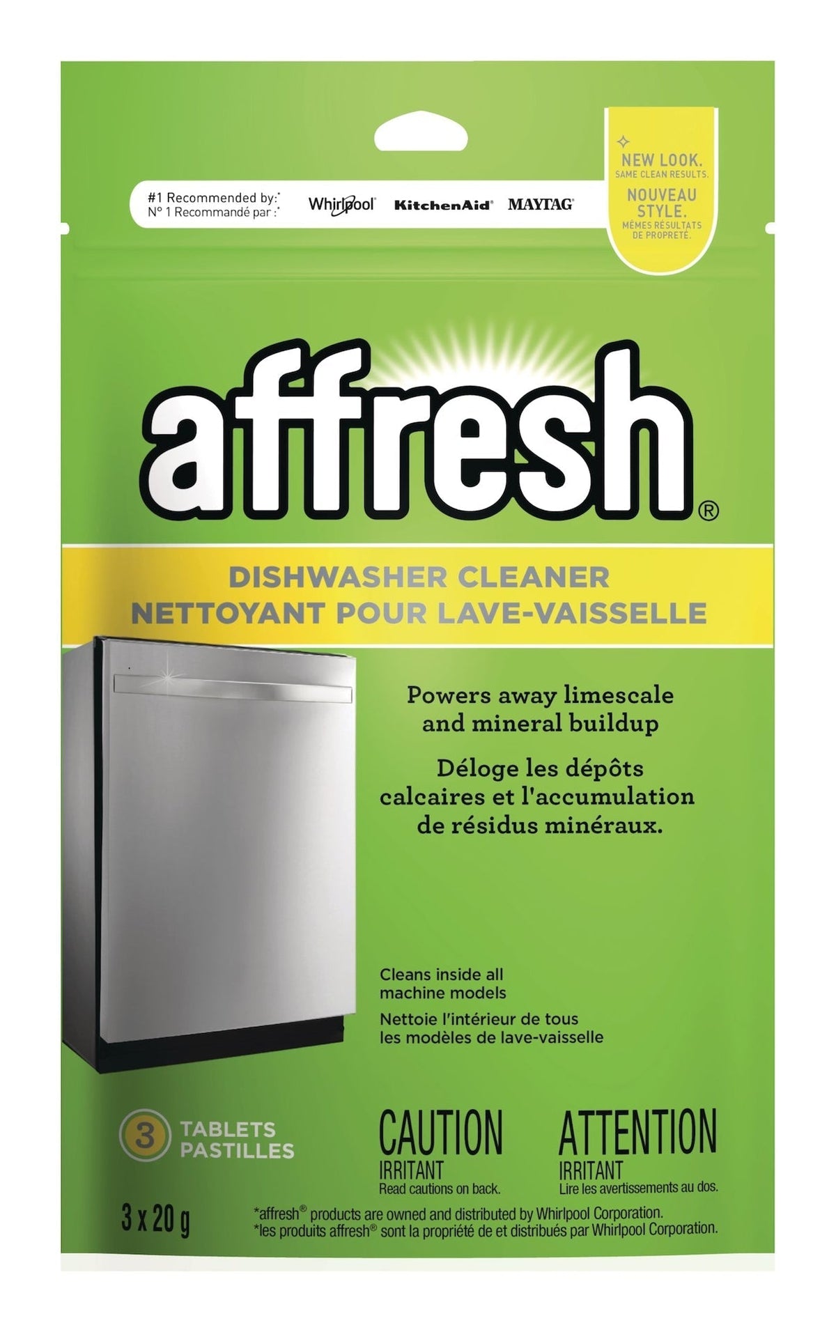 Dishwasher Cleaner Tabs, Fresh Scent, 20-g, 3-pk R5S7 - product image 1