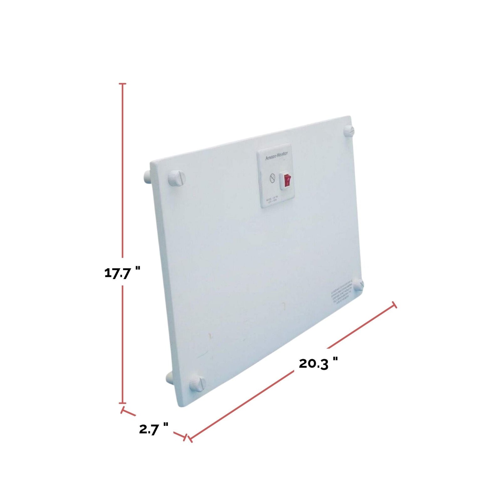 Heater Ceramic Electric Heater with Standard Mounting, 100W, White Q7D2 - product image 5