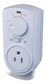 Heater Plug-in Thermostat for Portable Space Heater & AC, White B3H3 - product image 1