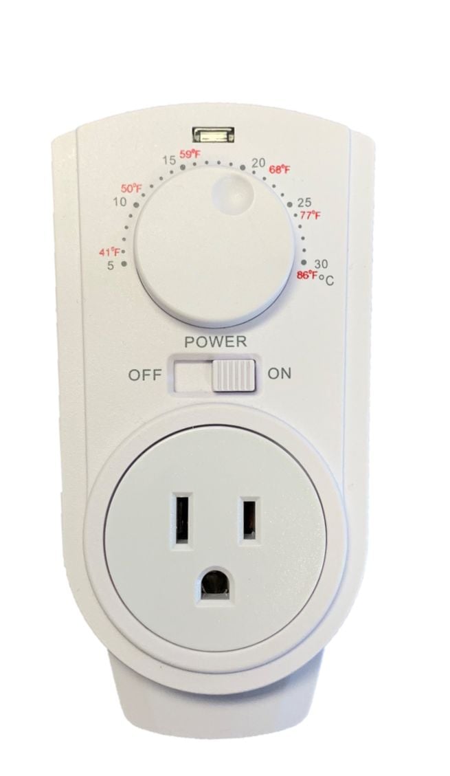 Heater Plug-in Thermostat for Portable Space Heater & AC, White B3H3 - product image 3