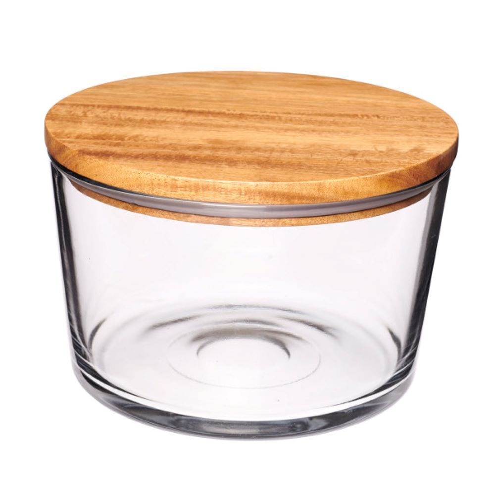 Large Bowl with Acacia Lid D7N4 - product image 1