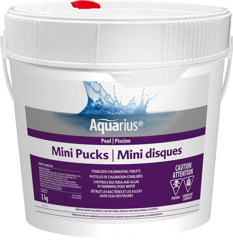 Mini Pucks Stabilized Chlorine Tablets, 2-kg X9I7