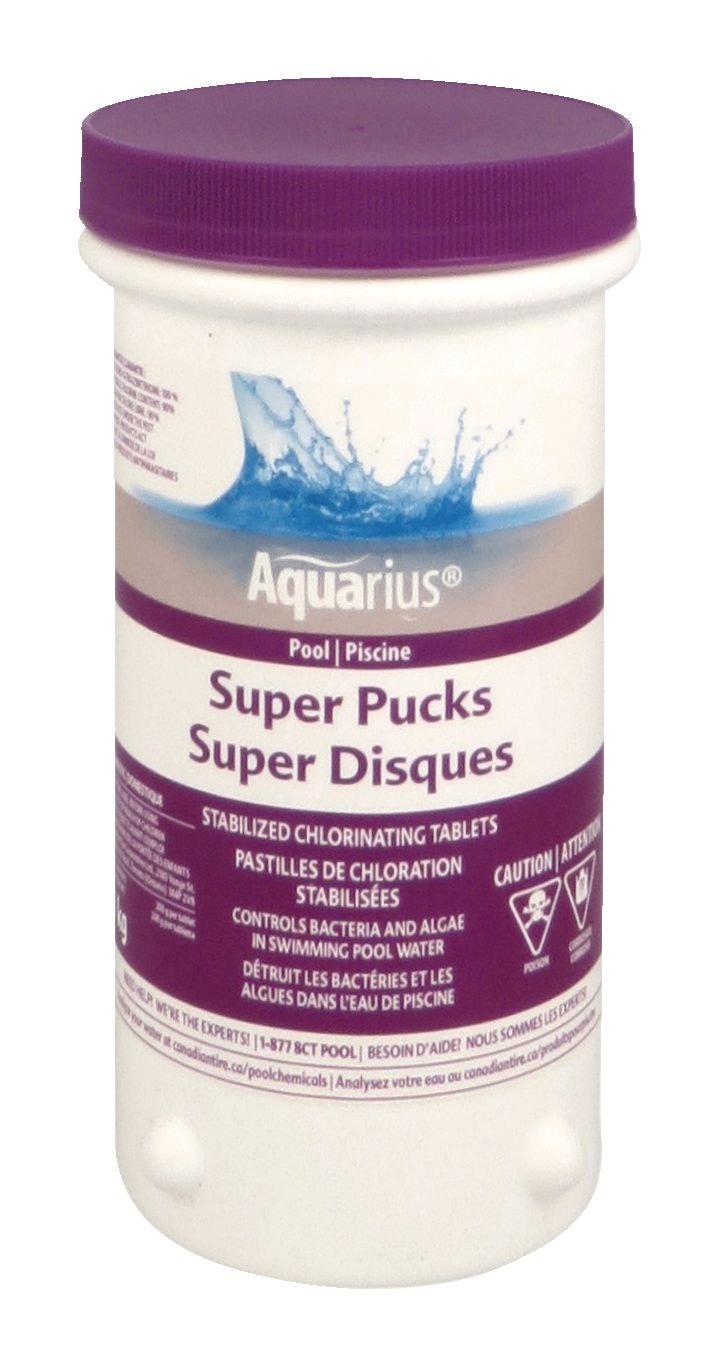 Super Pucks Stabilized Chlorine Tablets, 1-kg W7M2 - product image 1