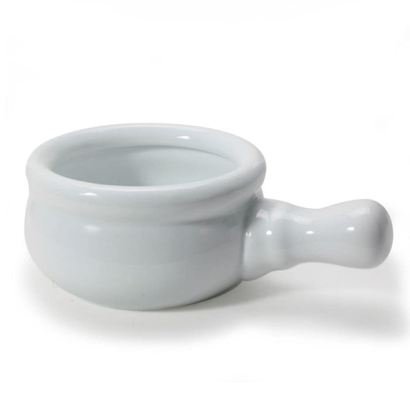 Porcelain Onion Soup Bowl, Microwave/Dishwasher Safe, White, 300-mL V1Y3
