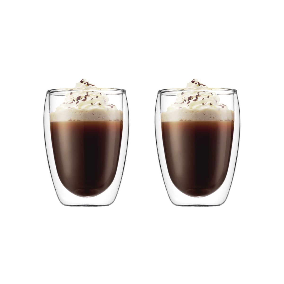 Double Wall Clear Glass Mugs, 11.8-oz, 2-pk O6U7 - product image 1