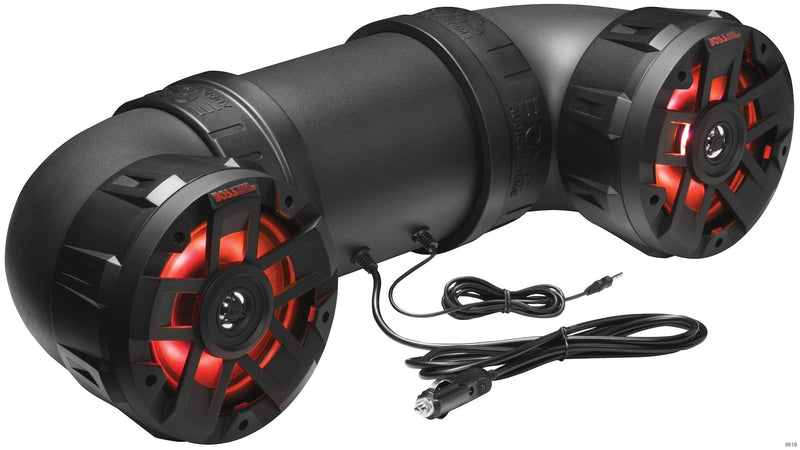 Audio ATV65BRGB All Terrain Powersport Sound System/Speakers, Built-In Amplifier/Bluetooth for ATV/UTV, Black Y0E0