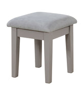 Cece 1-Drawer Grey Dressing Table Makeup Vanity Set with Stool and Mirror X2H7 - product image 1