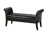 Fabric Tufted Accent Bench with Storage F0B1 - product image 1