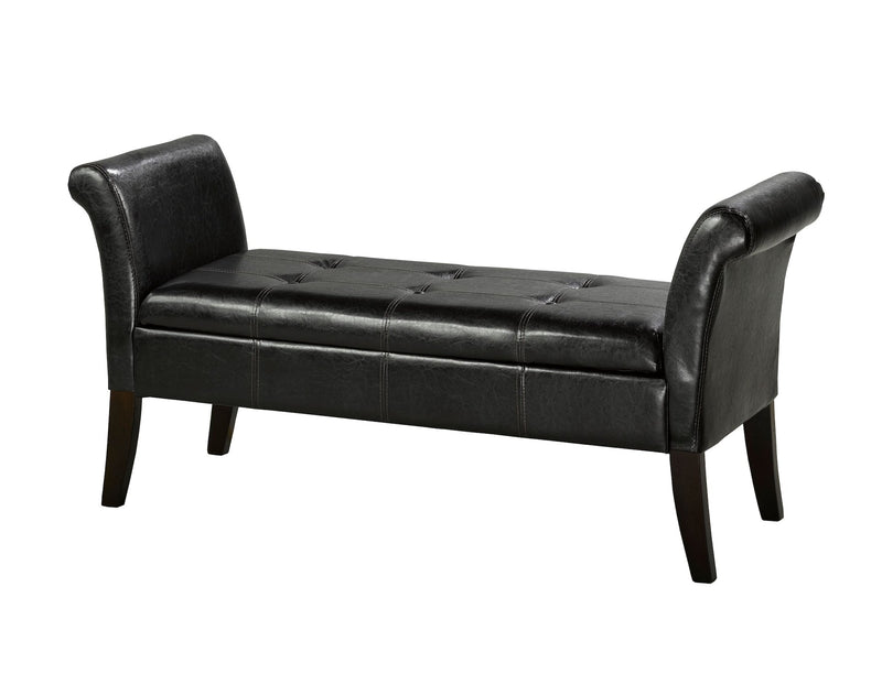 Fabric Tufted Accent Bench with Storage F0B1