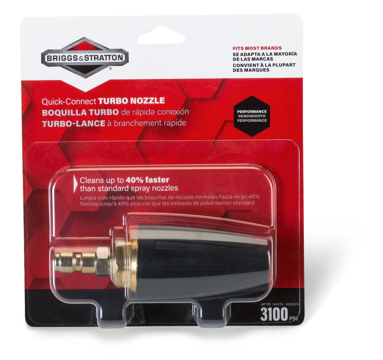 & Stratton 6195 Quick-Connect Turbo Spray Nozzle for Pressure Washers up to 3000 PSI D0X7 - product image 5
