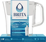 Denali Water Filter Pitcher with Standard Filter, BPA Free, 6 Cup Capacity, White U5Q3 - product image 1