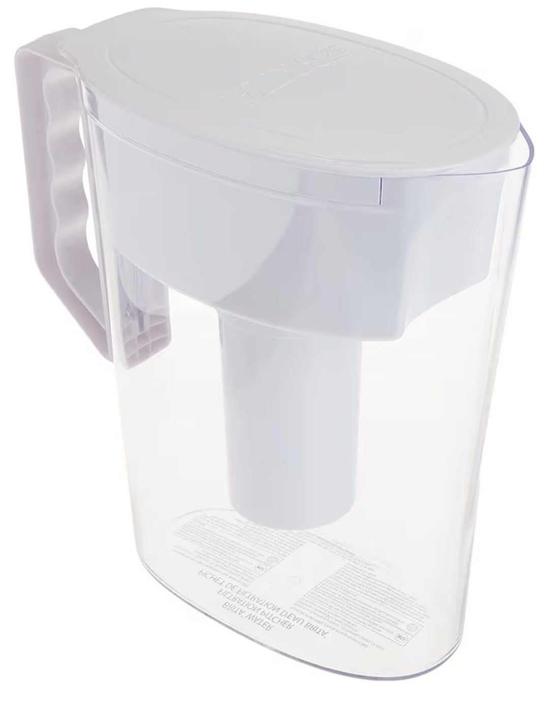 Slim Water Filter Pitcher with Standard Filter, BPA Free, 5 Cup, White J8C4 - product image 1