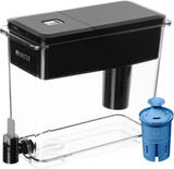 UltraMax Water Filter Pitcher/Dispenser with LongLast Filters, BPA Free, 27 Cup, Black I8V7 - product image 1