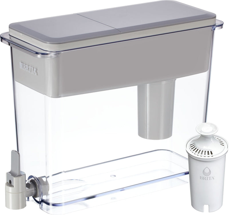 UltraMax Water Filter Pitcher/Dispenser with Standard Filter, 27-Cup, Grey V0I8