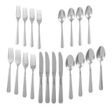 Bevelled Octagonal Flatware Set, Serves 4, 20-pc, with Mirror Finish Y0N2 - product image 1