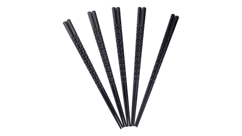 Black Dishwasher Safe Chopsticks, Serves 5, 10-pc U6O1