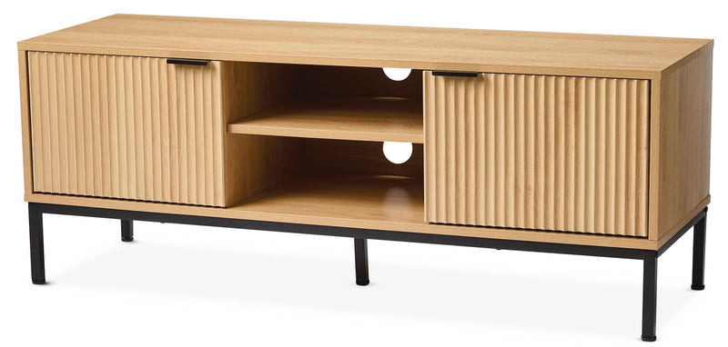 Byward Scallop TV Stand, Oak S2A6