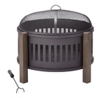 Campobello Round Wood Burning Outdoor Fire Bowl/Fire Pit, 31 x 24-in Q3X4 - product image 3