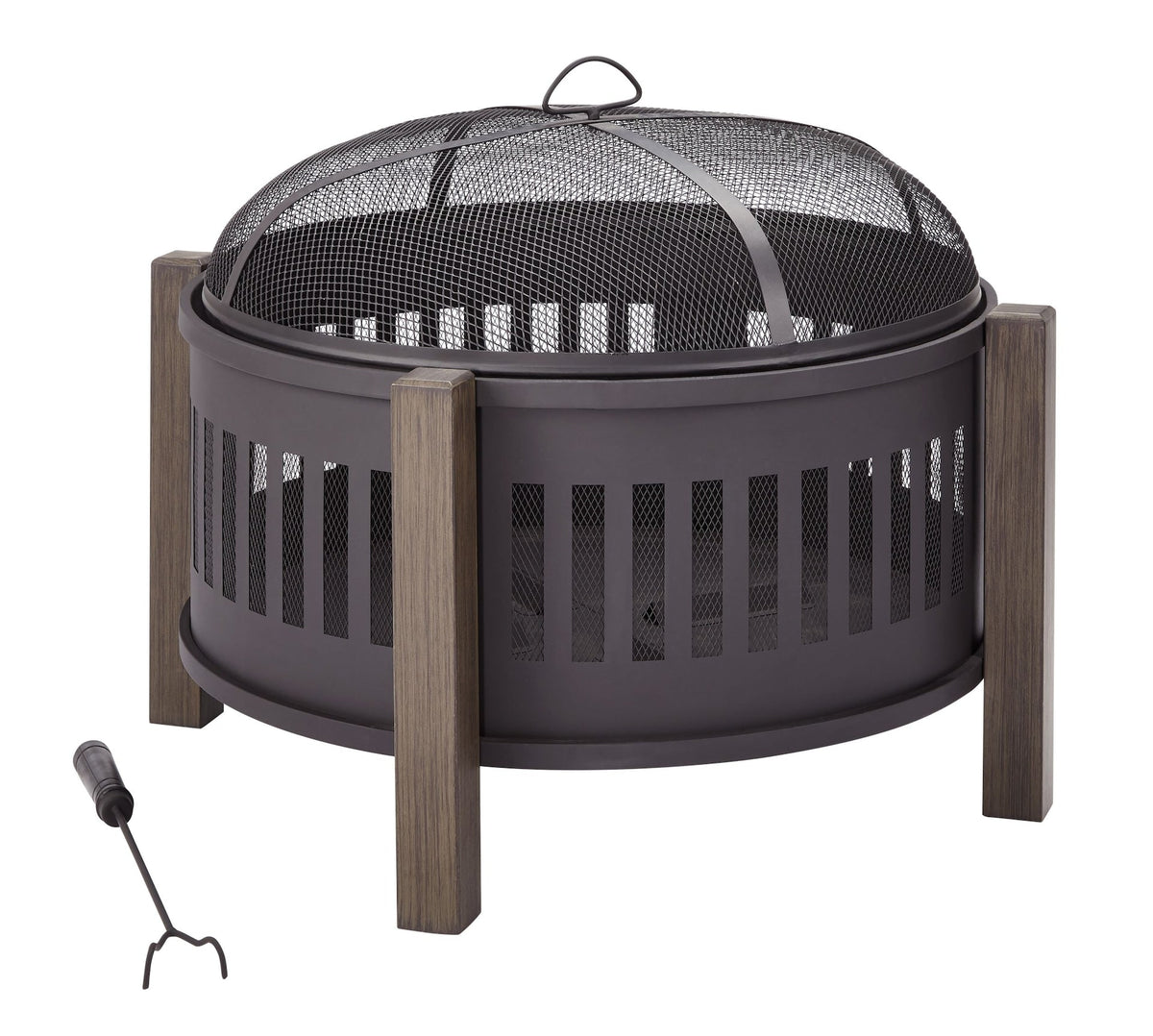 Campobello Round Wood Burning Outdoor Fire Bowl/Fire Pit, 31 x 24-in Q3X4 - product image 4
