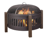 Campobello Round Wood Burning Outdoor Fire Bowl/Fire Pit, 31 x 24-in Q3X4 - product image 6