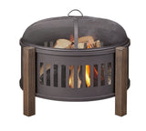 Campobello Round Wood Burning Outdoor Fire Bowl/Fire Pit, 31 x 24-in Q3X4 - product image 7