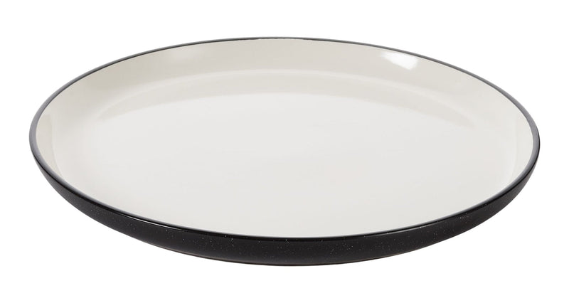Catalone Dinner Plate, 1-pc, Black/White V2X1