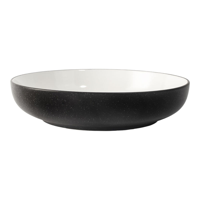 Catalone Stoneware 2-Tone Serving Bowl, Black/White F0D0