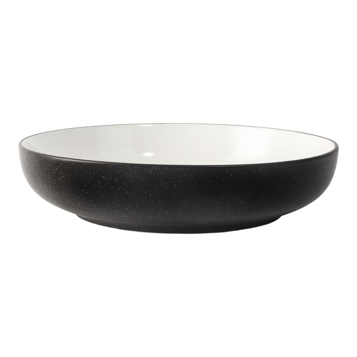 Catalone Stoneware 2-Tone Serving Bowl, Black/White F7X6 - product image 1
