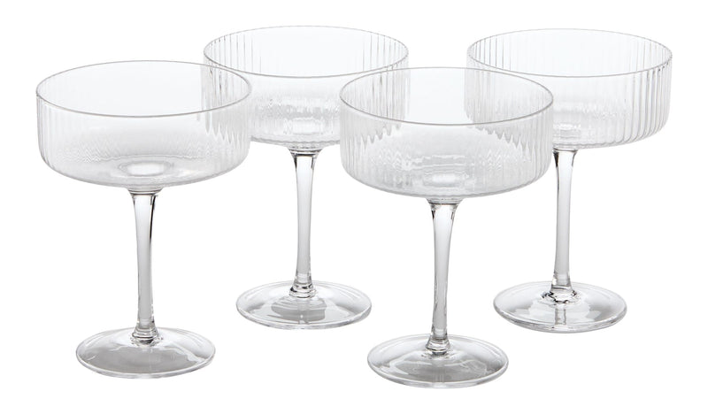 Coupe/Champagne Glasses, Dishwasher-Safe, 4-pc D5T3