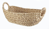 Della Oval Woven Natural Material Storage Basket, 19.6 x 11.4 x 8-in G6K7 - product image 1