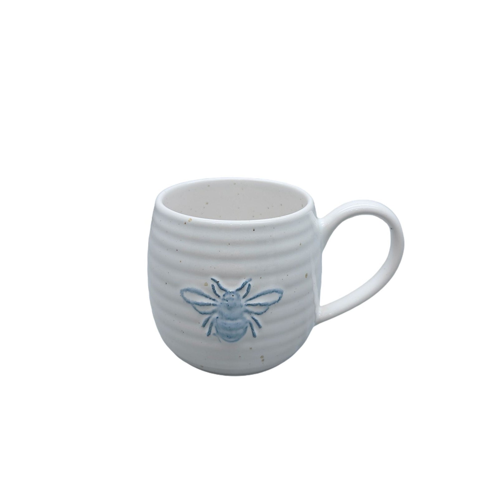 Durable Stoneware Bee Mug, White, 14-oz X3W3 - product image 1