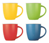 Easton Ceramic Mug Set, 13.5-oz, Assorted Colours, 4-pc, Dishwasher and Microwave Safe F7H1 - product image 1