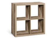 Fraser 4-Cube Storage Organizer, Bookcase/Bookshelf, Light Oak Finish B5T5 - product image 1
