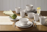 Gablehurst Stoneware Dinnerware Set with Mugs, Serves 4, 16-pc, Cream Reactive Glaze I0A5 - product image 4