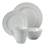 Gablehurst Stoneware Dinnerware Set with Mugs, Serves 4, 16-pc, Cream Reactive Glaze I0A5 - product image 5