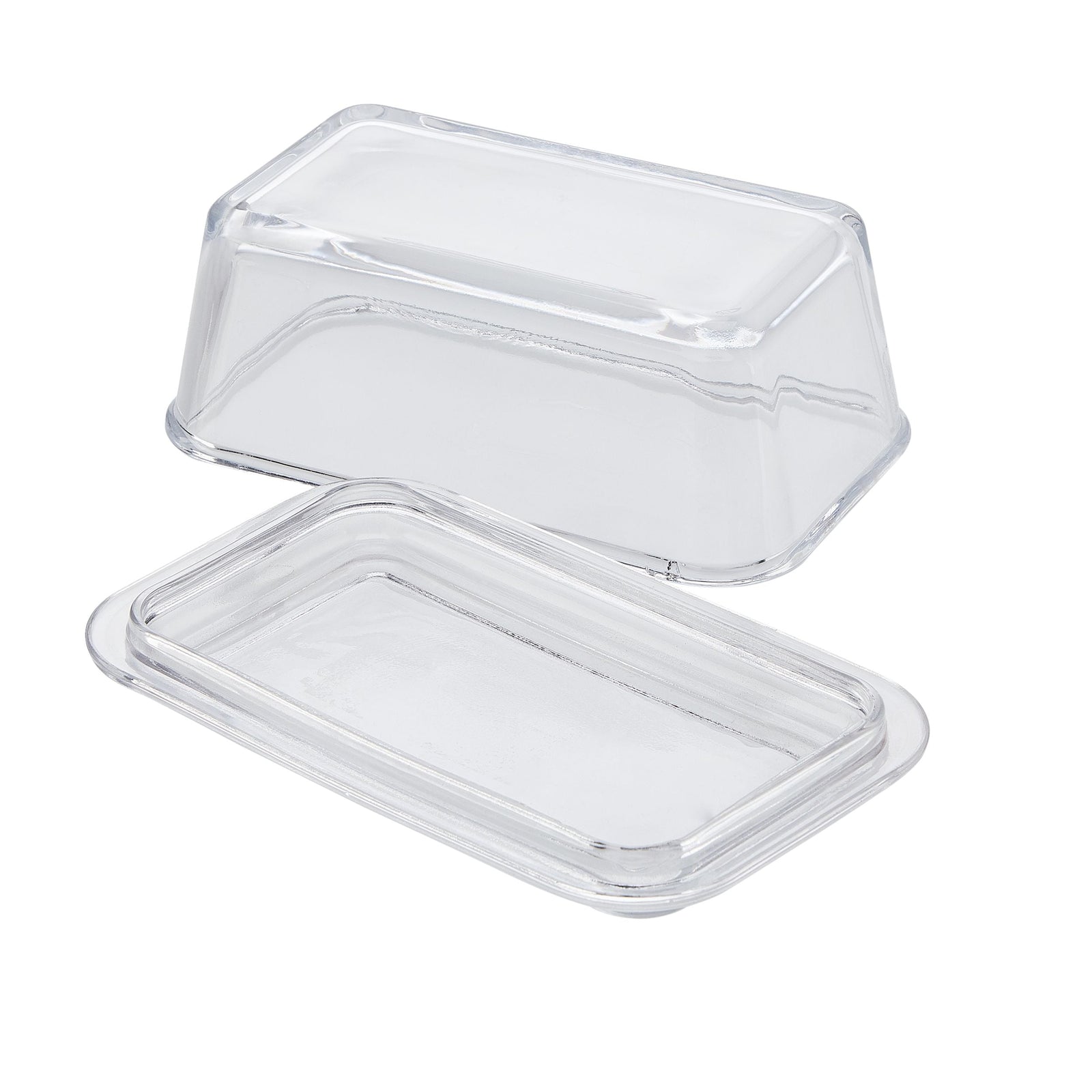 Glass Butter Dish, 1-lb Butter Capacity, With Lid, Dishwasher Safe Q5Z2 - product image 1