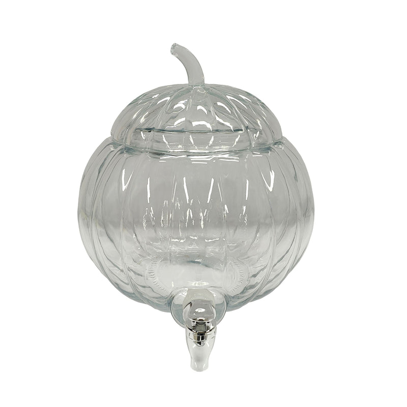 Glass Pumpkin Drink Dispenser, for Fall L3P8