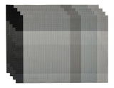 Grey Check Textilene Placemat, 13-in x 18-in, 4-pk N3R7 - product image 1