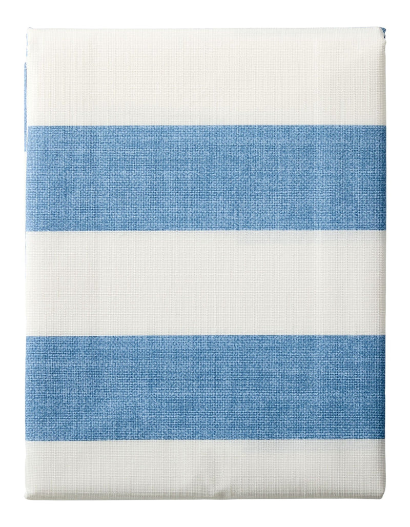 Indoor/Outdoor Stripe PEVA Table Cloth, 60-in x 84-in M1G8