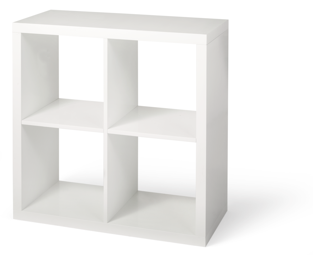 Invermere 4-Cube Storage Organizer, Bookcase/Bookshelf, White A0C5 - product image 1