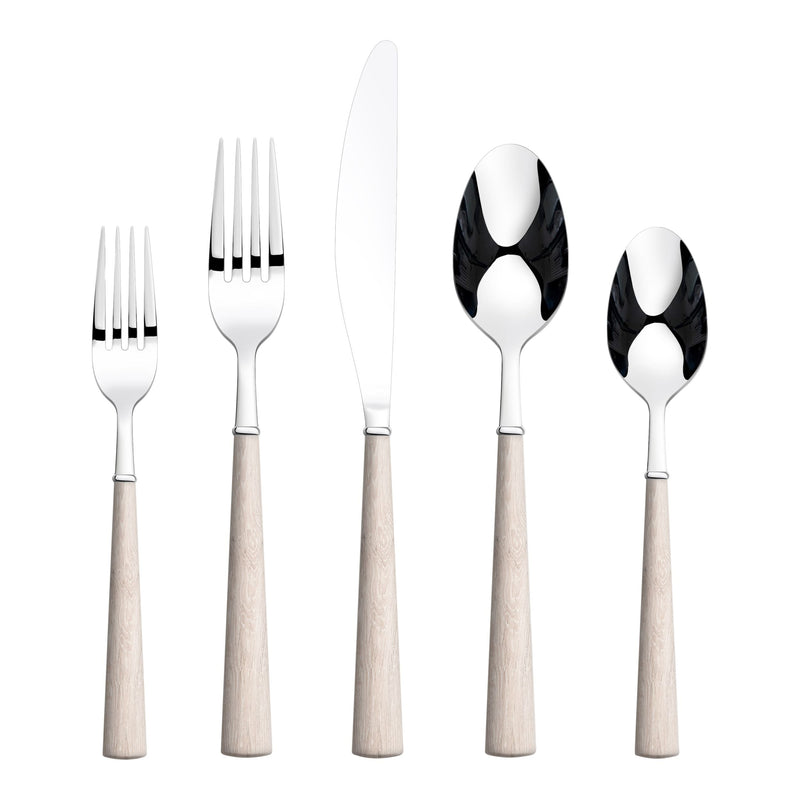 Kariya Faux Bone Handle Flatware Set, Stainless Steel, Serves 4, 20-pc M4E3