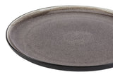 Kenway Stoneware Dinnerware Set, Serves 4, 16-pc, Matte Black & Taupe Reactive Glaze F9N4 - product image 3