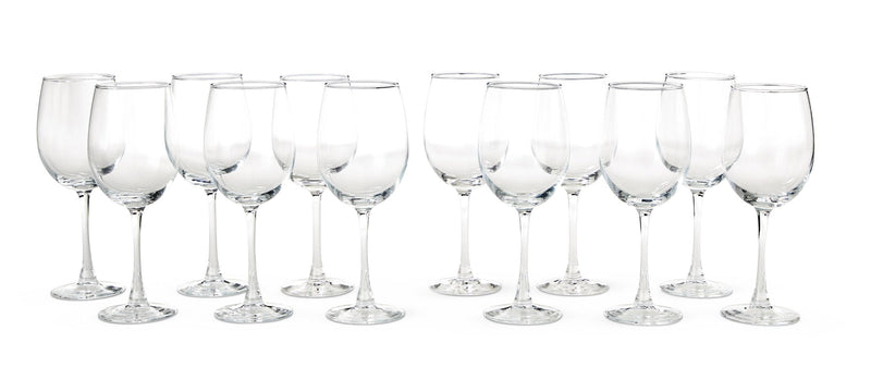 Lead-Free Stemmed Wine Glass Set, 15.5-oz, 12-pk Q4O2