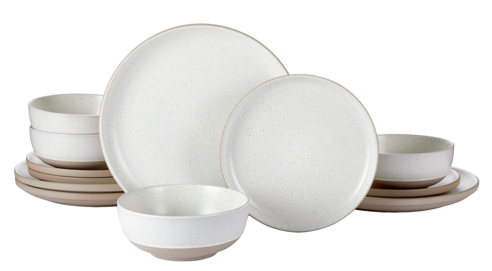 Maywood Speckled Two-Toned Dinnerware Set, Serves 4, 12-pc Z9Y1 - product image 1