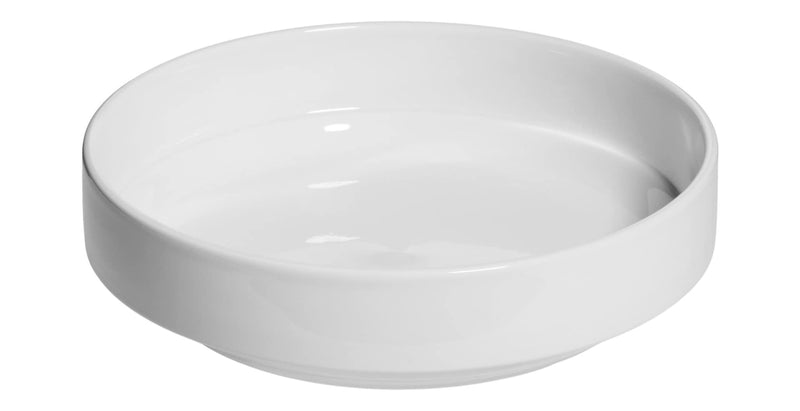 Modern Edge Porcelain Dinner Bowl, 7.8-in, White X8B4