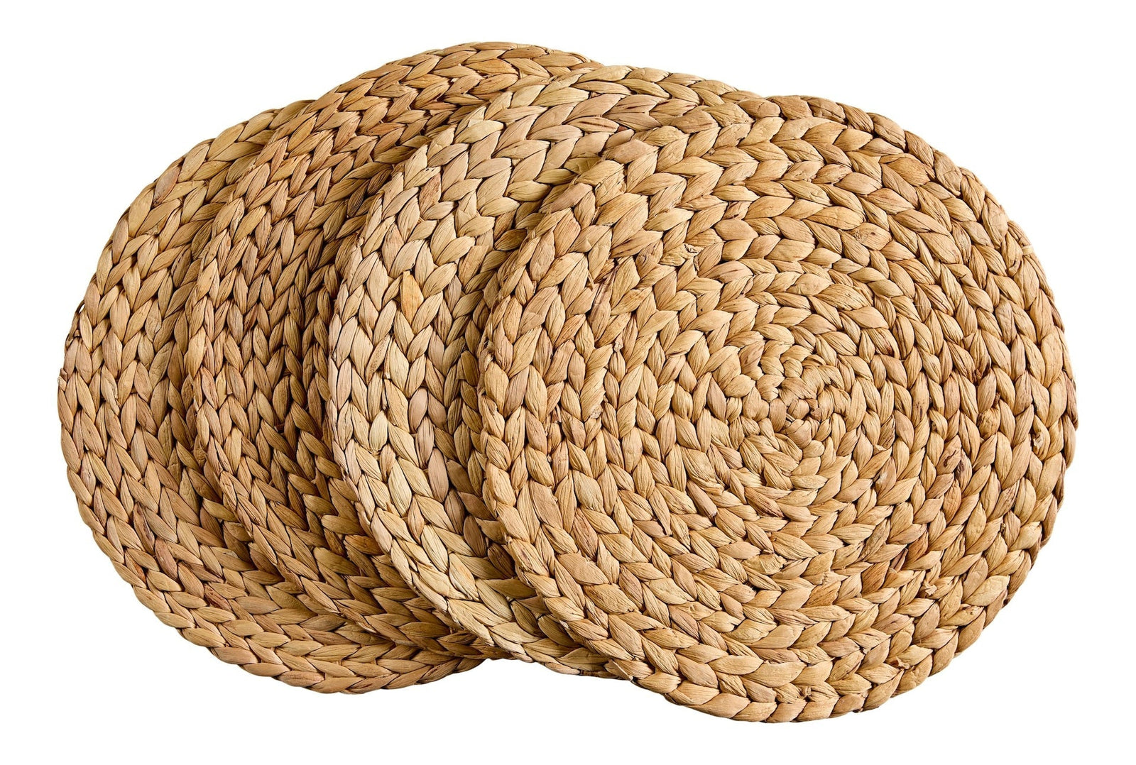 Natural Round Paper Placemat/Charger, Beige, 4-pk Z2P4 - product image 1