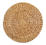 Natural Round Paper Placemat/Charger, Beige, 4-pk Z2P4 - product image 2