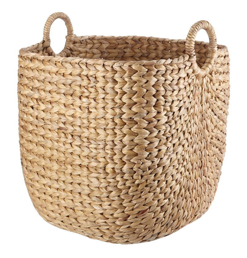Nola Hand Woven Basket, Large, 16 15/16 x 16 15/16 x 18 1/2-in G3Q8